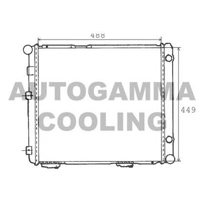 Photo Radiator, engine cooling AUTOGAMMA 100517