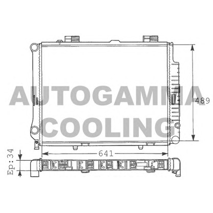 Photo Radiateur, refroidissement du moteur AUTOGAMMA 100554