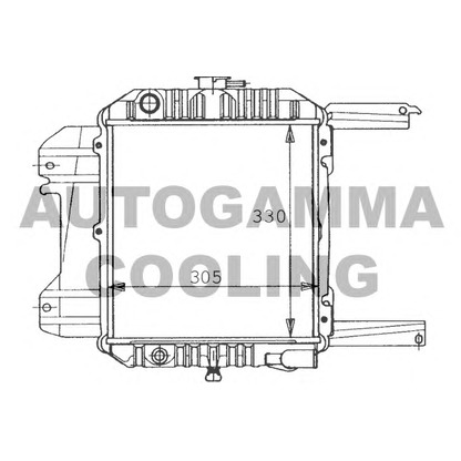 Foto Radiatore, Raffreddamento motore AUTOGAMMA 100618