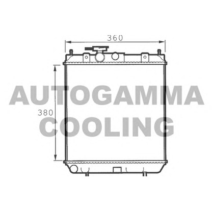 Foto Radiador, refrigeración del motor AUTOGAMMA 100627