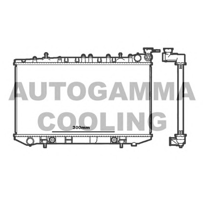 Photo Radiator, engine cooling AUTOGAMMA 100632