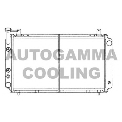 Foto Radiador, refrigeración del motor AUTOGAMMA 100640