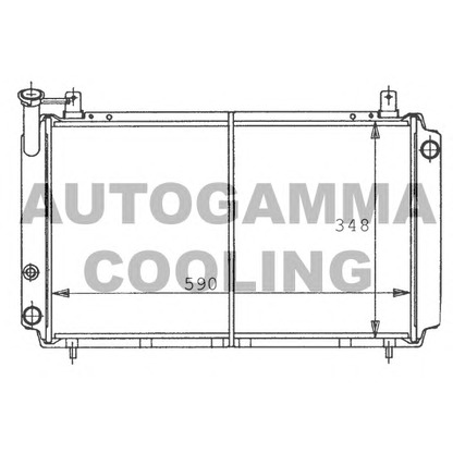 Photo Radiator, engine cooling AUTOGAMMA 100647