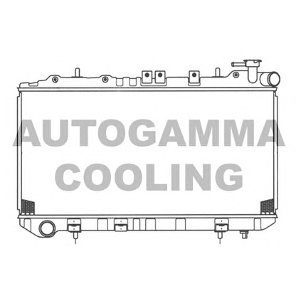 Photo Radiator, engine cooling AUTOGAMMA 100650