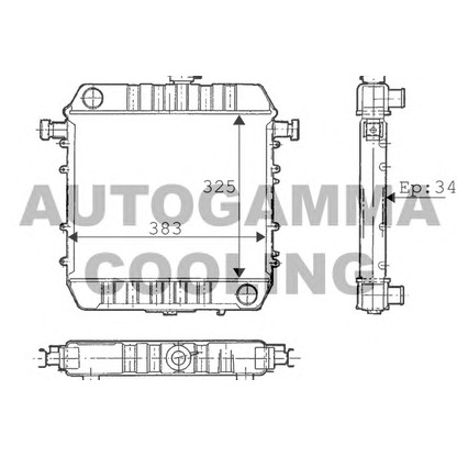 Foto Kühler, Motorkühlung AUTOGAMMA 100656