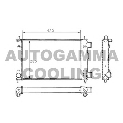 Foto Kühler, Motorkühlung AUTOGAMMA 100682