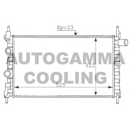 Photo Radiateur, refroidissement du moteur AUTOGAMMA 100687