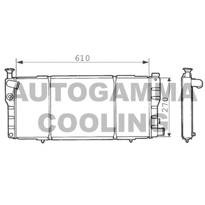 Photo Radiateur, refroidissement du moteur AUTOGAMMA 100743