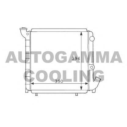 Photo Radiator, engine cooling AUTOGAMMA 100826