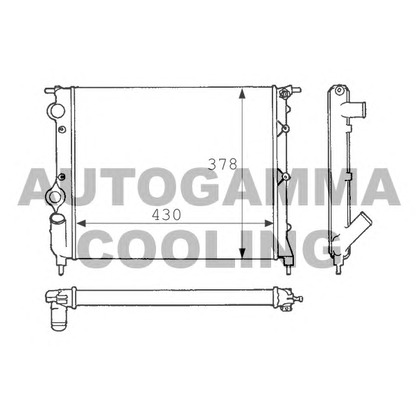 Foto Kühler, Motorkühlung AUTOGAMMA 100847