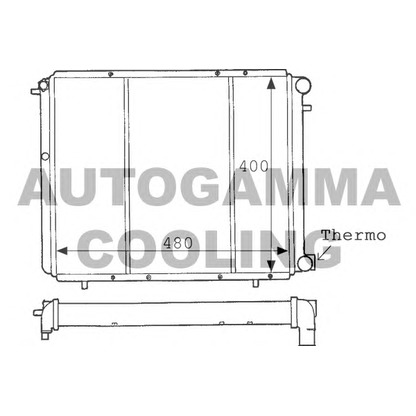 Foto Radiatore, Raffreddamento motore AUTOGAMMA 100855