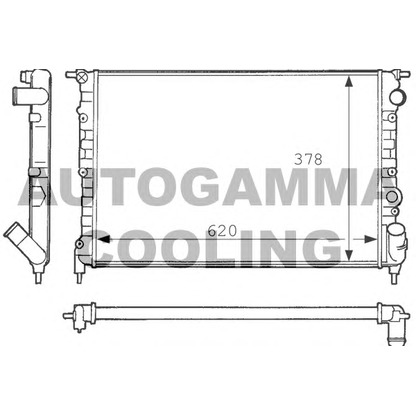 Zdjęcie Chłodnica, układ chłodzenia silnika AUTOGAMMA 100870