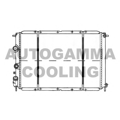 Photo Radiator, engine cooling AUTOGAMMA 100905