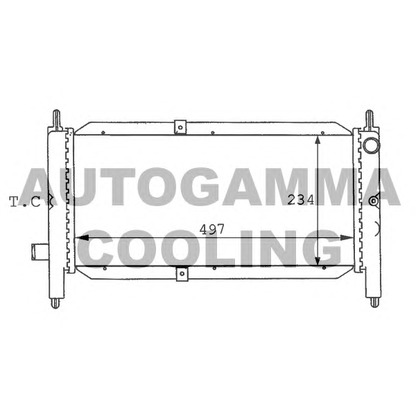 Photo Radiator, engine cooling AUTOGAMMA 100920