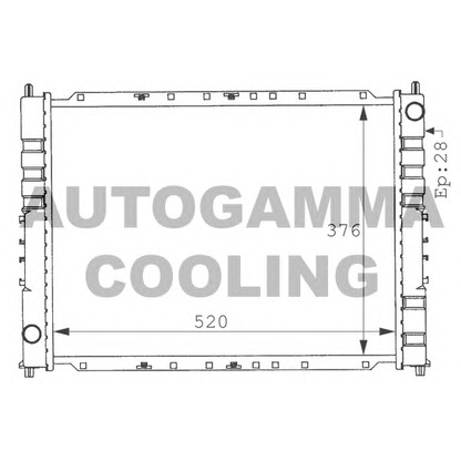 Photo Radiator, engine cooling AUTOGAMMA 100925