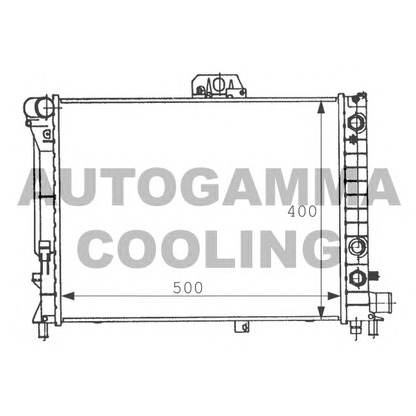 Photo Radiator, engine cooling AUTOGAMMA 100943