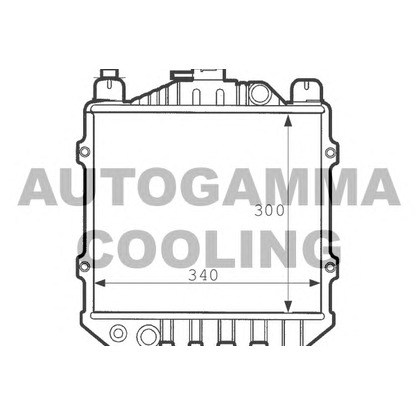 Foto Radiador, refrigeración del motor AUTOGAMMA 100977