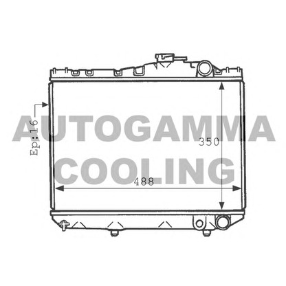 Foto Radiador, refrigeración del motor AUTOGAMMA 101033