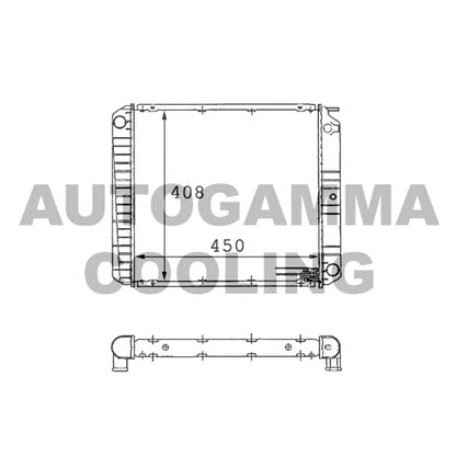 Photo Radiator, engine cooling AUTOGAMMA 101091