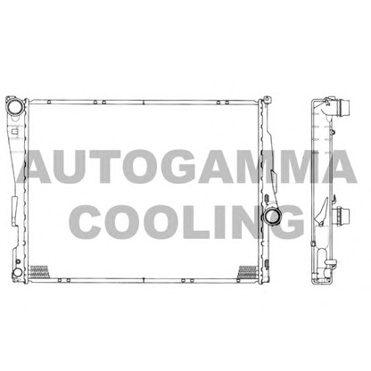 Photo Radiator, engine cooling AUTOGAMMA 101126