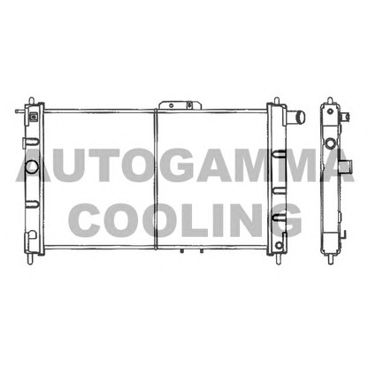 Foto Radiador, refrigeración del motor AUTOGAMMA 101159