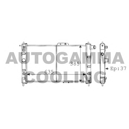 Foto Radiatore, Raffreddamento motore AUTOGAMMA 101160