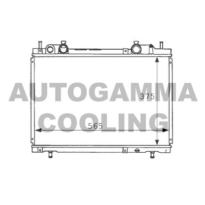 Photo Radiator, engine cooling AUTOGAMMA 101162