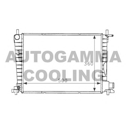 Foto Kühler, Motorkühlung AUTOGAMMA 101198