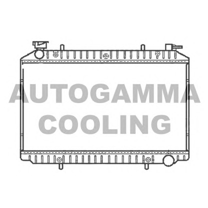 Photo Radiator, engine cooling AUTOGAMMA 101222