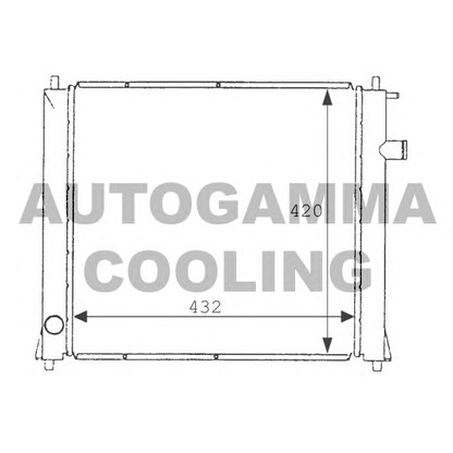 Foto Radiatore, Raffreddamento motore AUTOGAMMA 101253