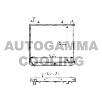 Photo Radiateur, refroidissement du moteur AUTOGAMMA 101276