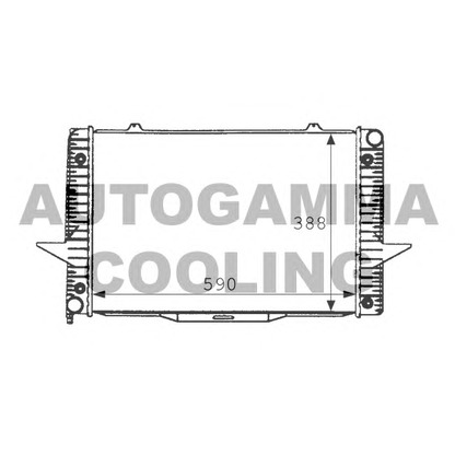 Photo Radiator, engine cooling AUTOGAMMA 101280