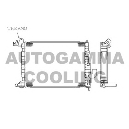 Photo Radiateur, refroidissement du moteur AUTOGAMMA 101326