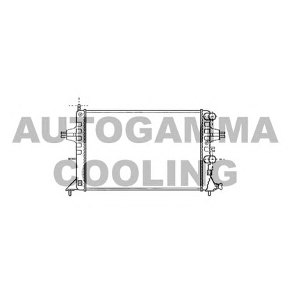 Photo Radiator, engine cooling AUTOGAMMA 101338