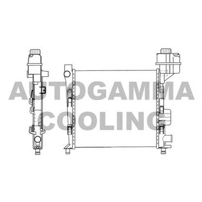 Zdjęcie Chłodnica, układ chłodzenia silnika AUTOGAMMA 101358