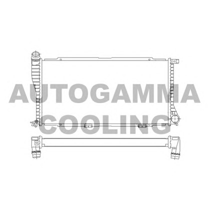 Photo Radiator, engine cooling AUTOGAMMA 101392