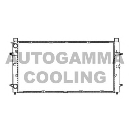 Photo Radiator, engine cooling AUTOGAMMA 101414