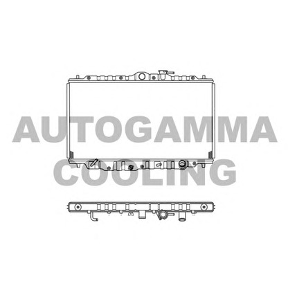 Photo Radiator, engine cooling AUTOGAMMA 101440