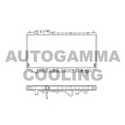 Foto Radiador, refrigeración del motor AUTOGAMMA 101451