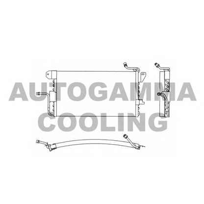 Photo Condenser, air conditioning AUTOGAMMA 101604