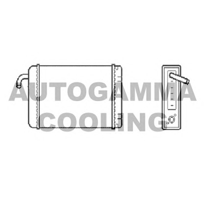 Photo Heat Exchanger, interior heating AUTOGAMMA 101783