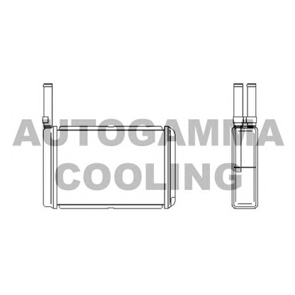 Foto Scambiatore calore, Riscaldamento abitacolo AUTOGAMMA 101968