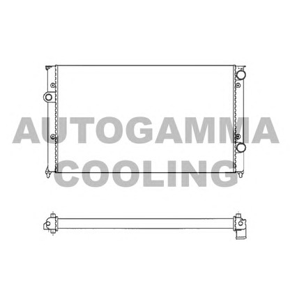 Photo Radiator, engine cooling AUTOGAMMA 102009