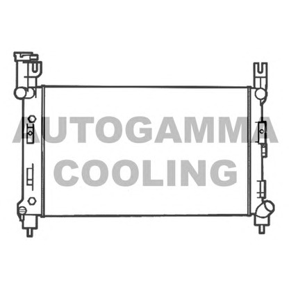 Photo Radiator, engine cooling AUTOGAMMA 102044