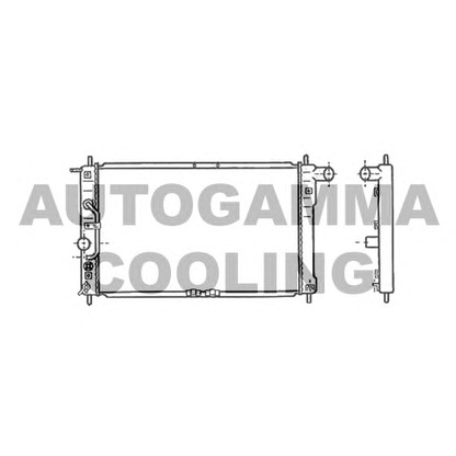 Foto Radiador, refrigeración del motor AUTOGAMMA 102050