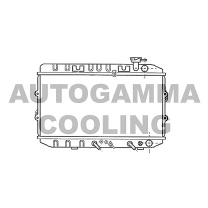 Фото Радиатор, охлаждение двигателя AUTOGAMMA 102110