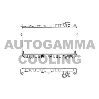 Photo Radiator, engine cooling AUTOGAMMA 102122