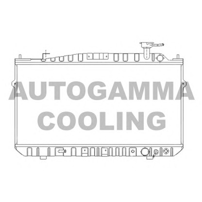 Photo Radiator, engine cooling AUTOGAMMA 102123
