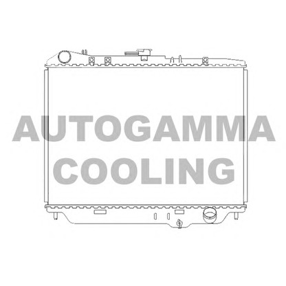 Photo Radiator, engine cooling AUTOGAMMA 102127