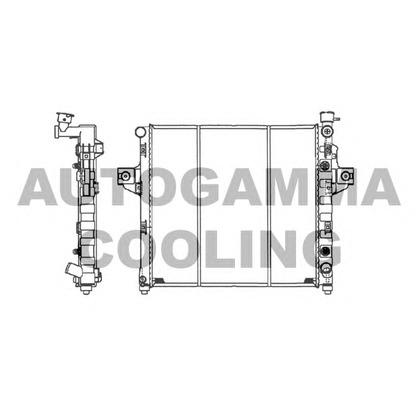 Photo Radiator, engine cooling AUTOGAMMA 102134